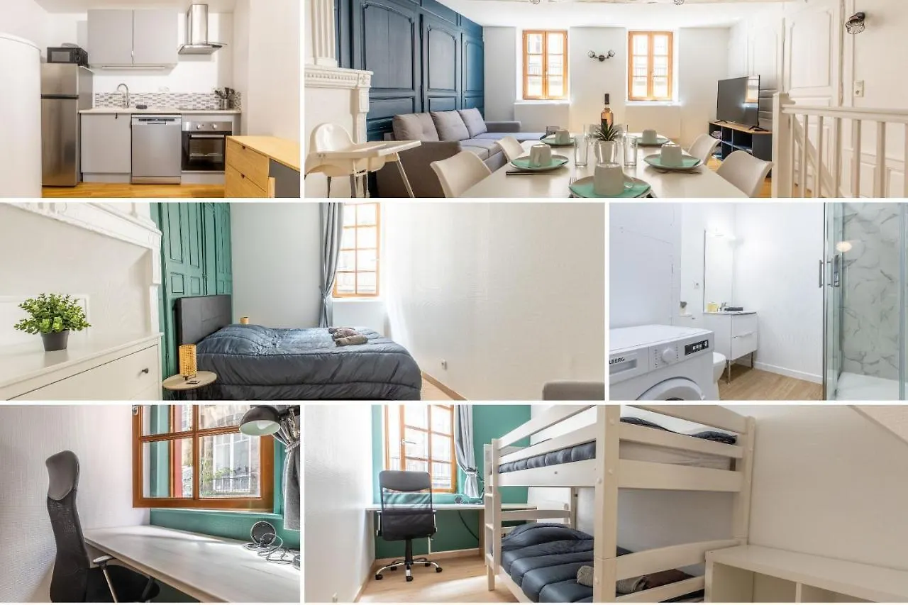 Le Double Pirou # 2 Appartements # Halte Auvergne Thiers 0*,  France